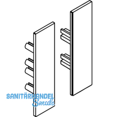 DORMA-Glas Muto 150 Abdeckkappen Seitenteilprofil Aluminium silber eloxiert DORMA-Glas Muto 150 Abdeckkappen Seitenteilprofil Aluminium silber eloxiert