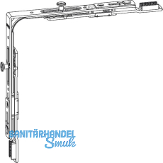 GU Eckumlenkung mit 2 Pilz-Zapfen, Stahl verzinkt silberf�rbig