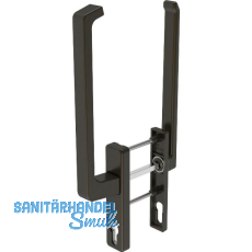 GU-966 PSK mZ Drehgriffgarnitur DIRIGENT innen/außen flach, mit PZ, dunkelbraun GU-966 PSK mZ Drehgriffgarnitur DIRIGENT innen/außen flach, mit PZ, dunkelbraun