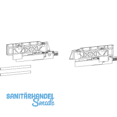 GU-966/200 Grundkarton Tandemlaufwagen, links, 200 kg