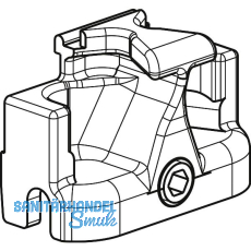 GU-966/150 Steuerteil, Zinkdruckguss silberf�rbig
