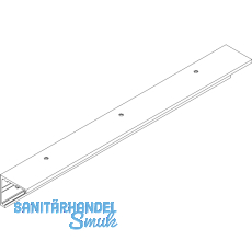 DORMA-Glas Muto 80 Laufschiene auf Maß Deckenmontage Edelstahl-Effekt DORMA-Glas Muto 80 Laufschiene auf Maß Deckenmontage Edelstahl-Effekt