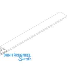 DORMA-Glas Muto 80 Laufschiene auf Ma� Wandmontage Aluminium silber eloxiert