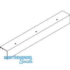 DORMA-Glas Muto 150 Laufschiene auf Ma� Deckenmontage Aluminium silber eloxiert