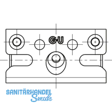 GU Schließplatte SE-Sicherheit, Eurofalz 30x8 mm, 13V, Stahl silber GU Schließplatte SE-Sicherheit, Eurofalz 30x8 mm, 13V, Stahl silber