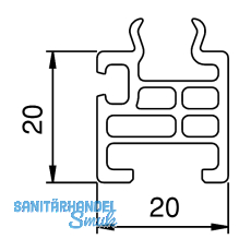 Altbau-Ausgleichsprofil EIFEL T, schwarz Altbau-Ausgleichsprofil EIFEL T, schwarz