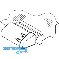 Endkappe zu Wetterschenkel, Kunststoff grau RAL 7004 Endkappe zu Wetterschenkel, Kunststoff grau RAL 7004