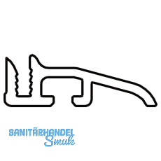 Auswärtsprofil EIFEL TB 6000 mm, silber eloxiert Auswärtsprofil EIFEL TB 6000 mm, silber eloxiert