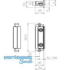 KFV Austauschst�cke Falzluft 11 mm, Eurofalz 20 mm