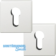 FSB Zylinderrosette quadratisch 12 1704 00010 ASL, Aluminium silber eloxiert