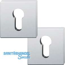 FSB Zylinderrosette quadratisch 12 1704 00010 ASL, Edelstahl matt FSB Zylinderrosette quadratisch 12 1704 00010 ASL, Edelstahl matt