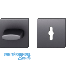 FSB WC Rosette 12 1704 00088 ASL, R/7 mm, ohne Schauscheibe, Aluminium schwarz