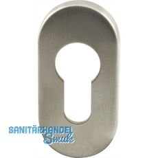 Zylinderrosette PZ oval, Edelstahl matt Zylinderrosette PZ oval, Edelstahl matt