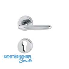 HOPPE Drückergarnitur ROISSY - auf Rosette PZ, Messing verchromt HOPPE Drückergarnitur ROISSY - auf Rosette PZ, Messing verchromt