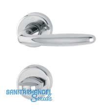 HOPPE Drückergarnitur ROISSY - auf Rosette WC, Messing verchromt HOPPE Drückergarnitur ROISSY - auf Rosette WC, Messing verchromt