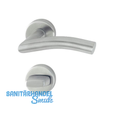 HOPPE Drückergarnitur ANTWERPEN - auf Rosette WC, 37 - 42, Edelstahl matt HOPPE Drückergarnitur ANTWERPEN - auf Rosette WC, 37 - 42, Edelstahl matt