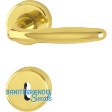 HOPPE Dr�ckergarnitur ROISSY - auf Rosette BB, Messing poliert lackiert