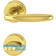 HOPPE Dr�ckergarnitur ROISSY - auf Rosette WC, Messing poliert lackiert