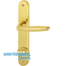 HOPPE Dr�ckergarnitur ROISSY - auf Schild WC 90, rechts, Messing poliert