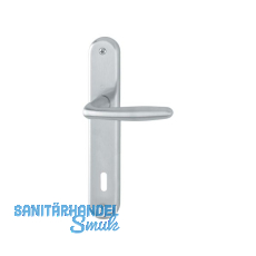 HOPPE Dr�ckergarnitur ROISSY - auf Schild BB 90, 35 - 54, Messing verchromt matt