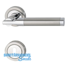 MARCHESI Dr�ckergarnitur THOR - auf Rosette BB, verchromt/Edelstahl matt