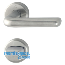 HOPPE Drückergarnitur HELSINGBORG - auf Rosette WC, 37 - 42, Edelstahl matt HOPPE Drückergarnitur HELSINGBORG - auf Rosette WC, 37 - 42, Edelstahl matt