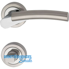 MARCHESI Drückergarnitur MIND - auf Rosette WC, Zamak verchromt/vernickelt matt MARCHESI Drückergarnitur MIND - auf Rosette WC, Zamak verchromt/vernickelt matt