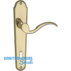 MARCHESI Dr�ckergarnitur L�FFELFORM/POSTHORN - auf Schild BB 90, Messing poliert