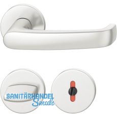 FSB Dr�ckergarnitur 12 1045 ASL auf Rosette WC, Aluminium silber eloxiert