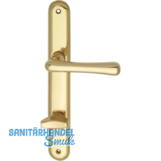 Dr�ckergarnitur ELEGANT - auf Schild WC 90, Messing poliert