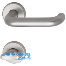Dr�ckergarnitur WG 1700L - auf Rosette WC, 38 - 43, silber eloxiert