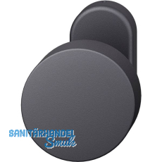 FSB T�rknopf 07 0829 - auf Rosette, � 50 mm, fest vernietet, schwarz matt