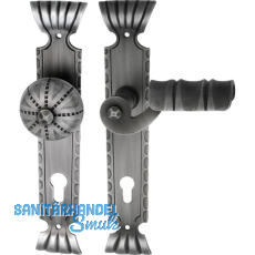 SCH�SSWENDER Wechselgarnitur TYROL - auf Schild PZ88, Rechts, schwarz passiviert