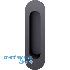 FSB Schiebet�rmuschel 42 4250 oval offen, Aluminium schwarz matt