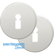 FSB Buntbartrosette rund 12 1735 00002 ASL, Aluminium silber eloxiert