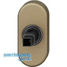 FSB Fenstergriff Adapter-Rosette oval, Aluminium mittelbronzefarbig