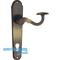 MARCHESI FH Dr�ckergarnitur POSTHORN - auf Schild PZ 88, Messing patiniert