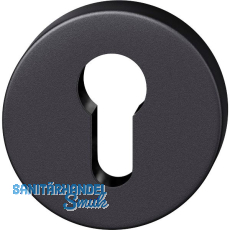 FSB Zylinderrosette rund 17 1735 01510 AGL, Aluminium schwarz matt