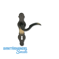 MARCHESI Dr�ckergarnitur L�FFELFORM - auf Schild BB 90, Messing patiniert