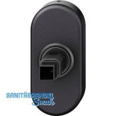 FSB Fenstergriff Adapter-Rosette oval, Aluminium schwarz matt