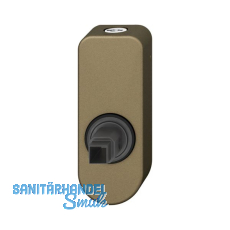 FSB Fenstergriff Adapter-Rosette oval abschlie�bar, Aluminium mittelbronzefarbig