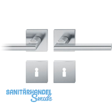 FSB Dr�ckergarnitur 12 1035 ASL auf Rosette eckig BB, silber eloxiert