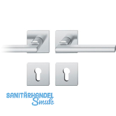 FSB Drückergarnitur 12 1035 ASL auf Rosette eckig PZ, silber eloxiert FSB Drückergarnitur 12 1035 ASL auf Rosette eckig PZ, silber eloxiert