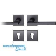FSB Dr�ckergarnitur 12 1035 ASL auf Rosette eckig PZ, schwarz matt