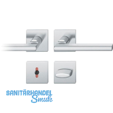 FSB Dr�ckergarnitur 12 1035 ASL auf Rosette eckig WC, silber eloxiert