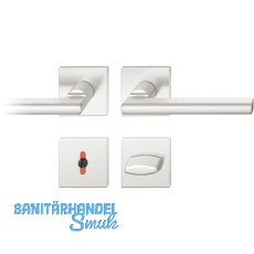 FSB Dr�ckergarnitur 12 1035 ASL auf Rosette eckig WC DIN, Edelstahl matt