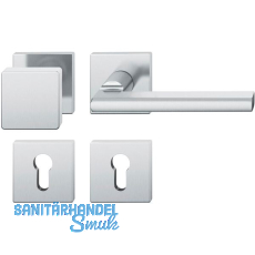 FSB Wechselgarnitur 12 1035 ASL auf Rosette eckig PZ, Knopf fest,silber eloxiert