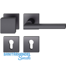 FSB Wechselgarnitur 12 1035 ASL auf Rosette eckig PZ, Knopf fest, schwarz matt FSB Wechselgarnitur 12 1035 ASL auf Rosette eckig PZ, Knopf fest, schwarz matt