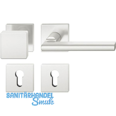 FSB Wechselgarnitur 12 1035 ASL auf Rosette eckig PZ, Knopf fest, Edelstahl matt FSB Wechselgarnitur 12 1035 ASL auf Rosette eckig PZ, Knopf fest, Edelstahl matt