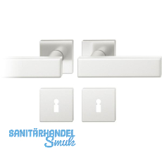 FSB Dr�ckergarnitur 12 1003 ASL auf Rosette eckig BB, silber eloxiert